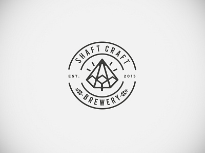 Shaft Craft Brewery brand branding brewery logo logotype typography