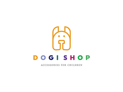 Dogi Shop animals brand branding chilldren dogs logo logotype pets toy typography