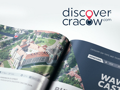 Discover Cracow brand catalogue design logo simple studio team