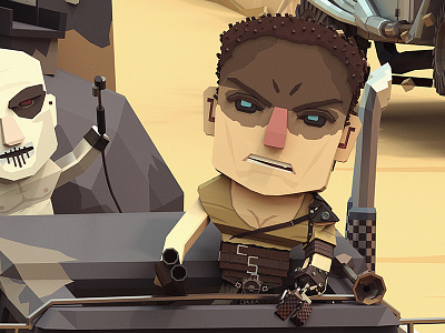 Mad Max close up ; Furiosa