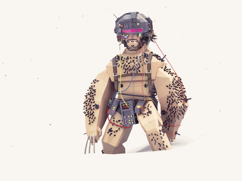 Weapon X 3d animations lowpoly mutants weapon x wolverine xmen