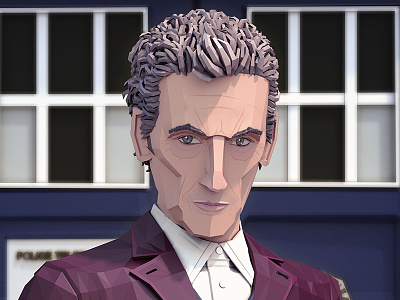 12th Doctor 12th doctor fan art 3d illustration 3d doctor who doctorwho the doctor lowpoly