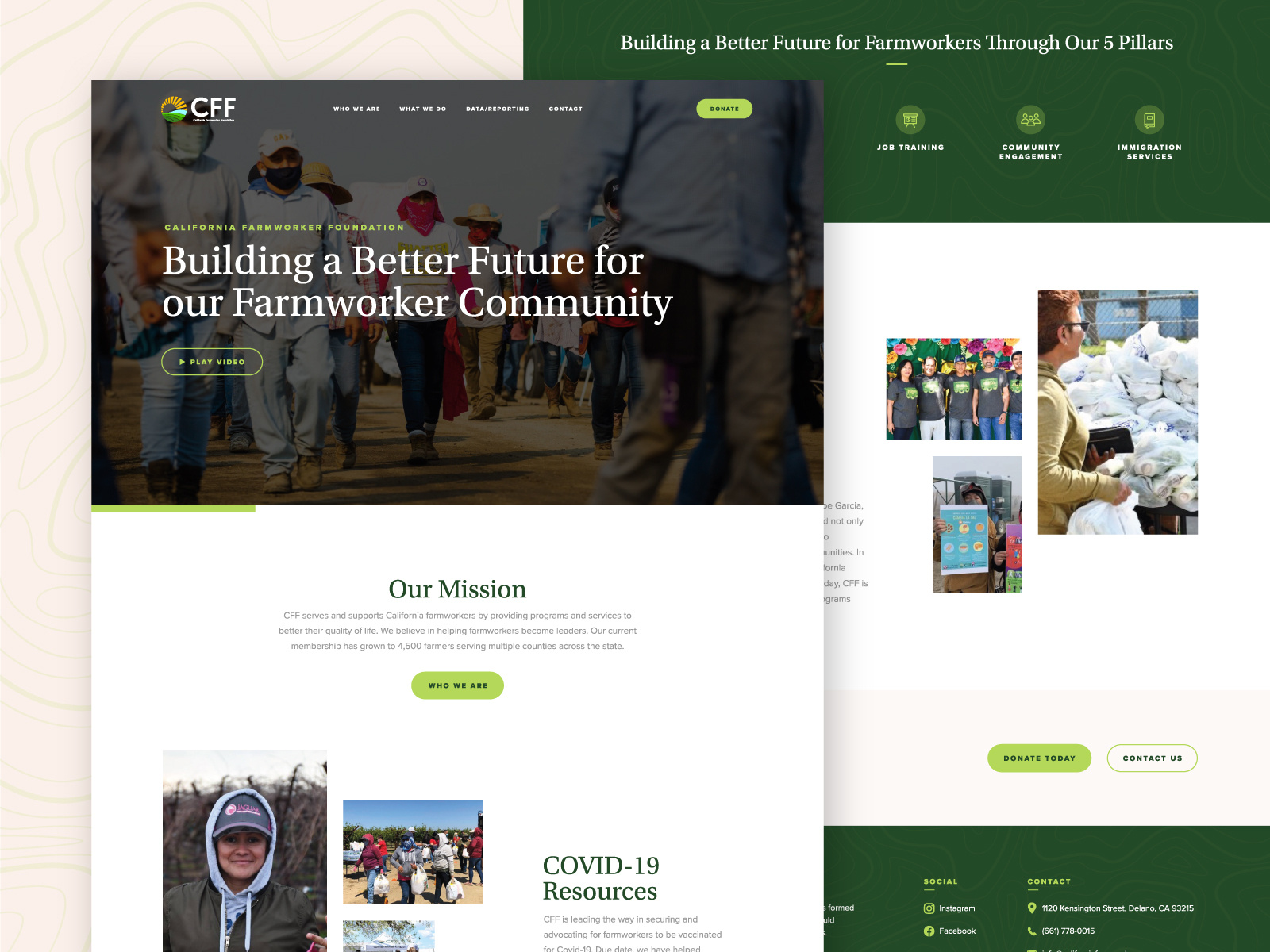 California Farmworker Foundation site Design by Kevin Dakin on