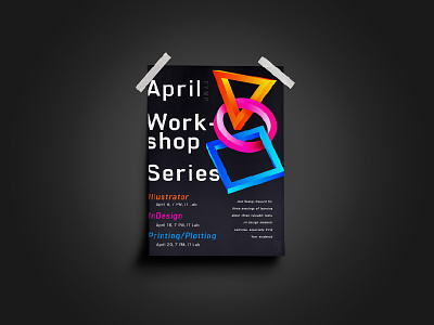 april workshop series poster design