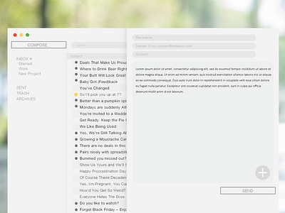 039 Compose Email 039 compose dailyui email ui