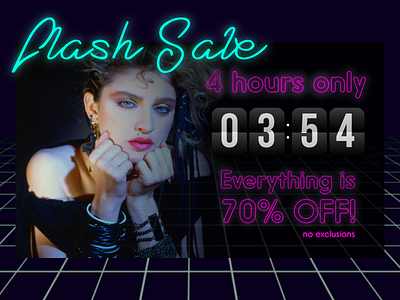 059 Limited Time Offer 059 80s ad dailyui pop up retro sale timer ui ux