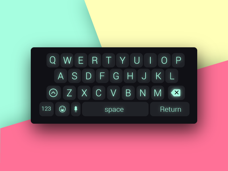 094 Mobile Keyboard by Kelsey Olson on Dribbble