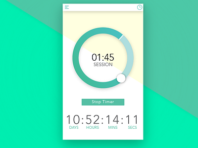 095 Time Is Money 095 clock in dailyui freelance hours trackers session time is money timer tracker ui ux