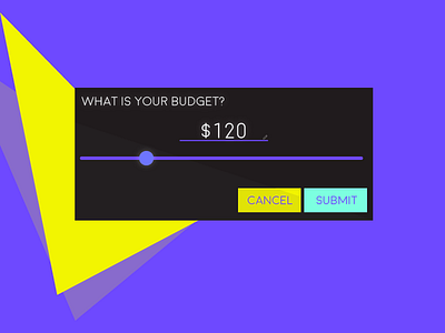 096 Whats Your Budget? 096 budget dailyui freelance prompt slider ui ux