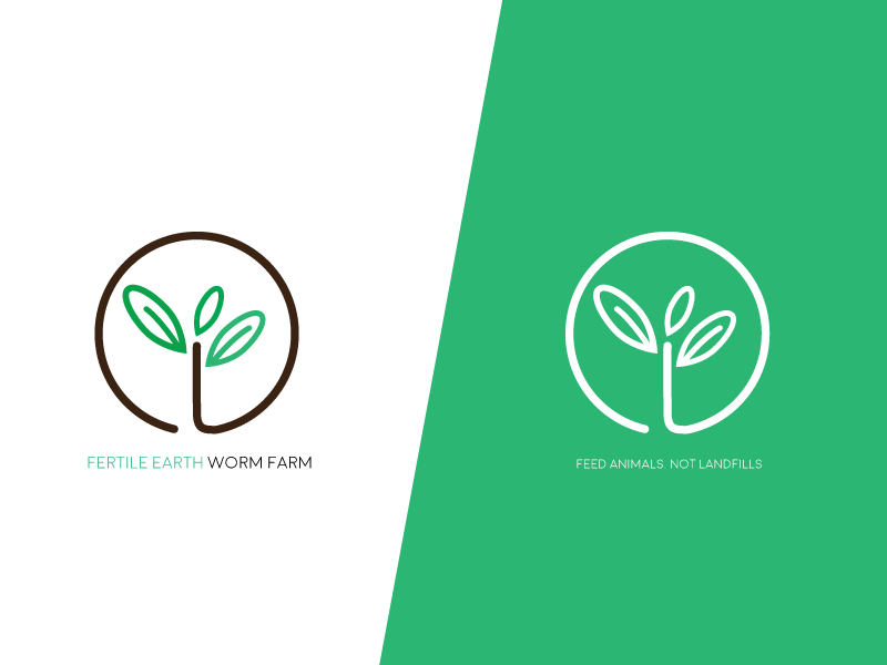 Fertile Earth Worm Farm Logo by Kelsey Olson on Dribbble