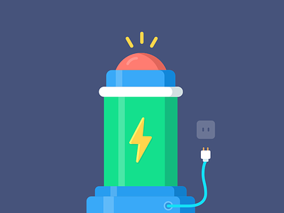 charging design illustration ui