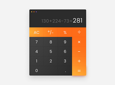 DailyUI #004 - Calculator app dailyui design gradient graphic design ui