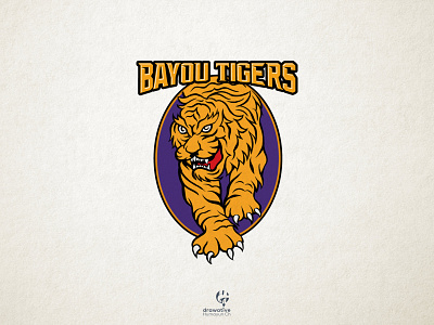 Bayou Tigers agriculture agriculture business animal illustration animal logo bangal tiger bayous of lousiana cypress family brand family office investment mascot logo tiger tiger logo tiger mascot tree line