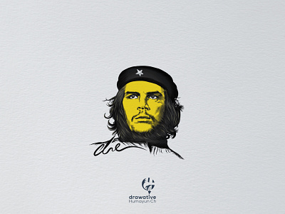 Che retro style classic portrait illustration