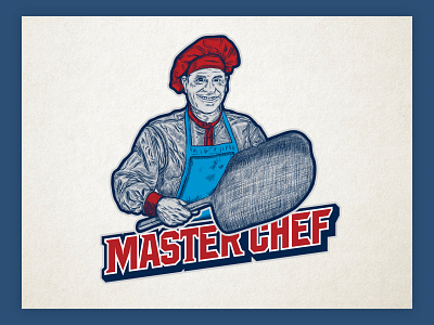 Vintage Chef Logo Illustration