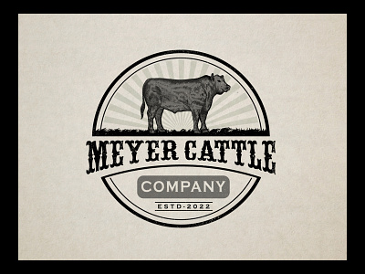 Woodcut etching logo design for the cattle co. agriculture animal branding cattle classic custom type design detail drawing etching farm farms graphic design illustration logo logo design ui vector vintage design woodcut
