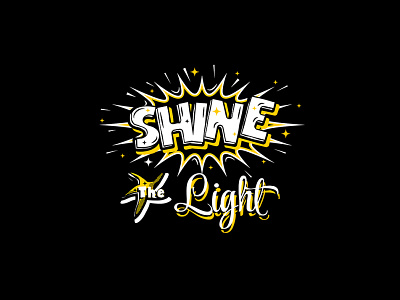Shine the Light typographic design