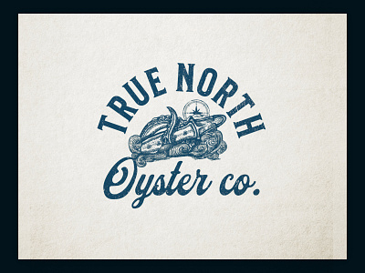 A vinatge logo design for the oyster company.