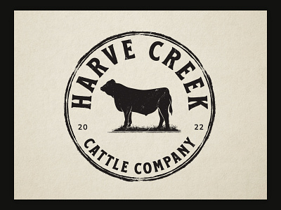 Vintage logo design for the cattle company! agriculture beef branding cattle classic custom type design drawing farm graphic design hand drawn illustration logo logo design rustic sketch vector vintage vintage design