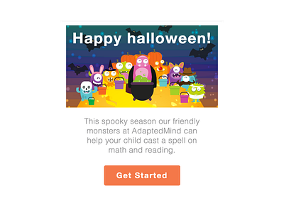 Email Newsletter design education email graphic design halloween illustration monster newsletter