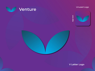 V letter logo design,Venture logo Concept, 3d app icon branding creative design freelancer graphic design identity illustration letter logo logo logo mark n o p q r s t u v w x y z professional logo symbol typography unique logo v v logo vector