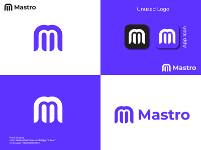 M Letter Logo Concept, Unused logo,Branding