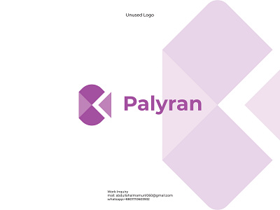 Palyran Logo, identity, brand, branding, Play, and media Concept