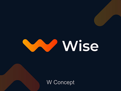 Wise logo concept,unused, modern, minimal, letter W logo