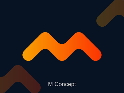 M logo concept,unused, modern, minimal, letter logo