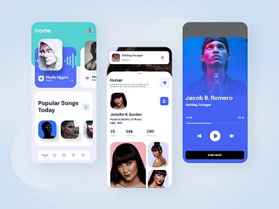 Karaoke-app app music ui ui design ui kit uiux