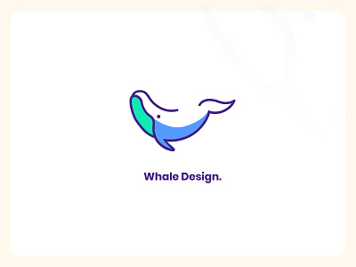 Whale Design. graphic design logo whale