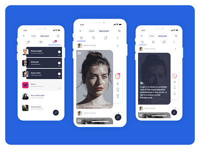 Arioo messenger socialmedia ui ux