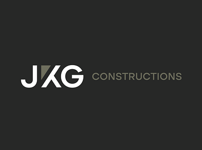 JKG Constructions branding design graphic design logo