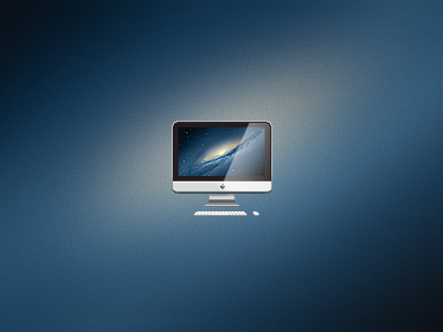 iMac with Mountain Lion apple icon imac mac mac os mountain lion pixel tiny