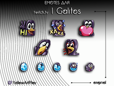 EMOTE for Streamer - Galitos ^) branding design emote icon illustration logo smile twitch смайлы