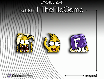 EMOTE for Streamer - TheFiloGame ^) branding design emote icon illustration logo smile twitch смайлы