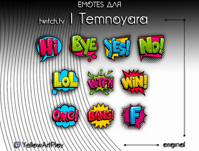 EMOTE for Streamer - Temnoyara ^) branding design emote icon illustration logo smile twitch смайлы