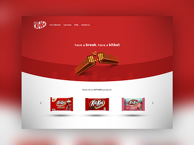 ThirtyUI Day #1 - KitKat® Homepage design kitkat thirtyui ui ux web