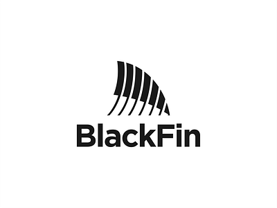 Black Fin abstract fin logo black fin logo fin logo logo simple fin logo vector