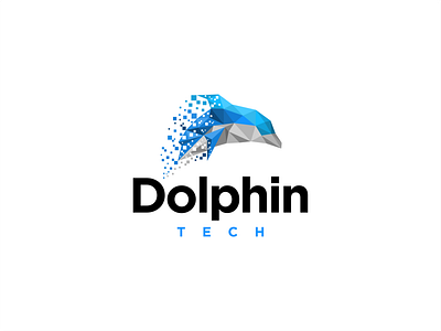 Dolphin Logo 3d abstract dolphin dolphin dolphin logo dolphin tech logo logo vector