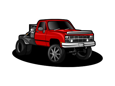 Welding Truck Vector