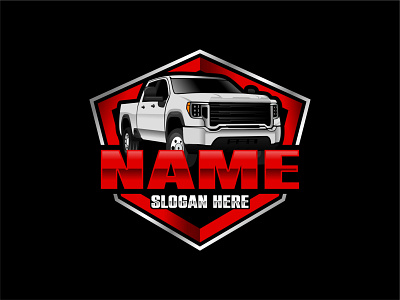 Truck Logo Emblem 3d design graphic design illustration logo vector