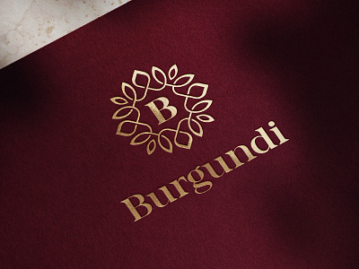 BURGUNDI / jewelry industry branding design designer elegant gold graphic hot jewelry logo logodesign logodesigner ornament print serif stamping