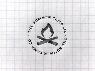 The Summer Camp Co. / apparel brand brand camp design designer graphic grid logo logodesign logodesigner pencil project sketch studio summer typography