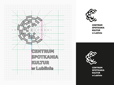 Centre for the Meeting of Cultures in Lublin / construction sign brand branding center centre construction design designer grid gridsystem guide logo logodesign logodesigner mark system