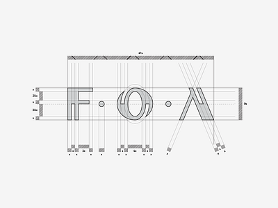 F. O. A. / construction typography 📐 brand branding clothing design designer elegant identity logo logodesign logodesigner logotype mark trademark type typography