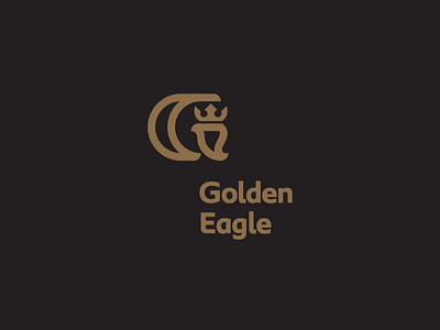 GOLDEN EAGLE / logo bird brand branding crown design designer eagle golden icon identity illustration logo logodesign logodesigner mark