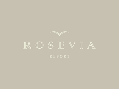 ROSEVIA Resort / logo design ✏ brand branding design designer icon identity logo logodesign logodesigner logotype mark resort rosevia type typography