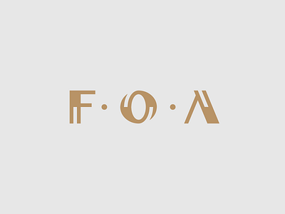 F. O. A. / clothing brand 👕 brand branding design designer icon identity letter logo logodesign logodesigner logotype mark premium type typography