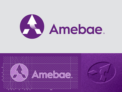 Amebae®/ logo design ✏ analysis arrow brand branding data design designer icon identity lettermark logo logodesign logodesigner mark simplicity